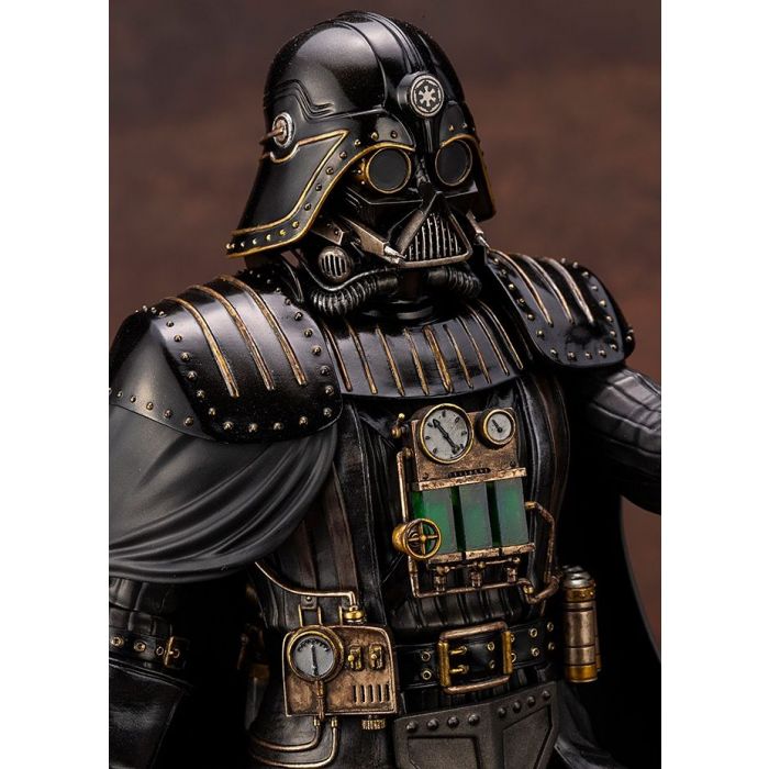 Darth Vader re-imagined in steampunk style statue