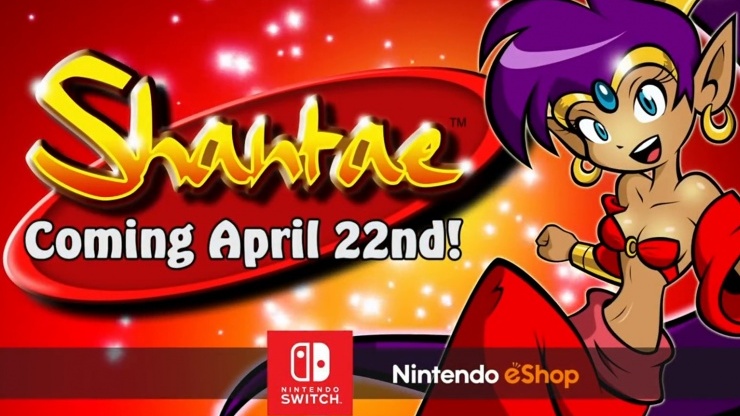 Shantae coming to Switch 22nd of April