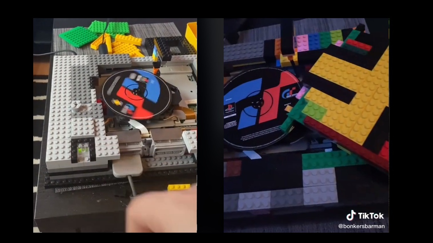 PlayStation 1 – made out of Lego!