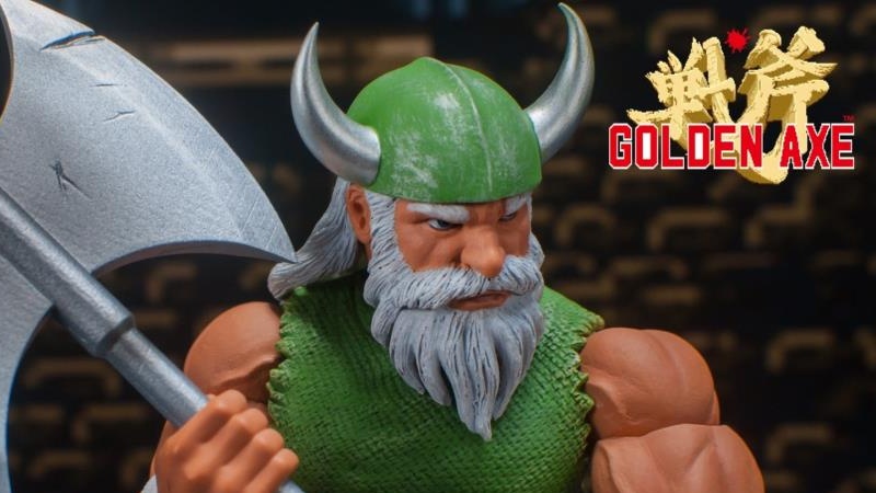 Gilius Thunderhead rides Chickenleg out of Storm Collectibles’ factory