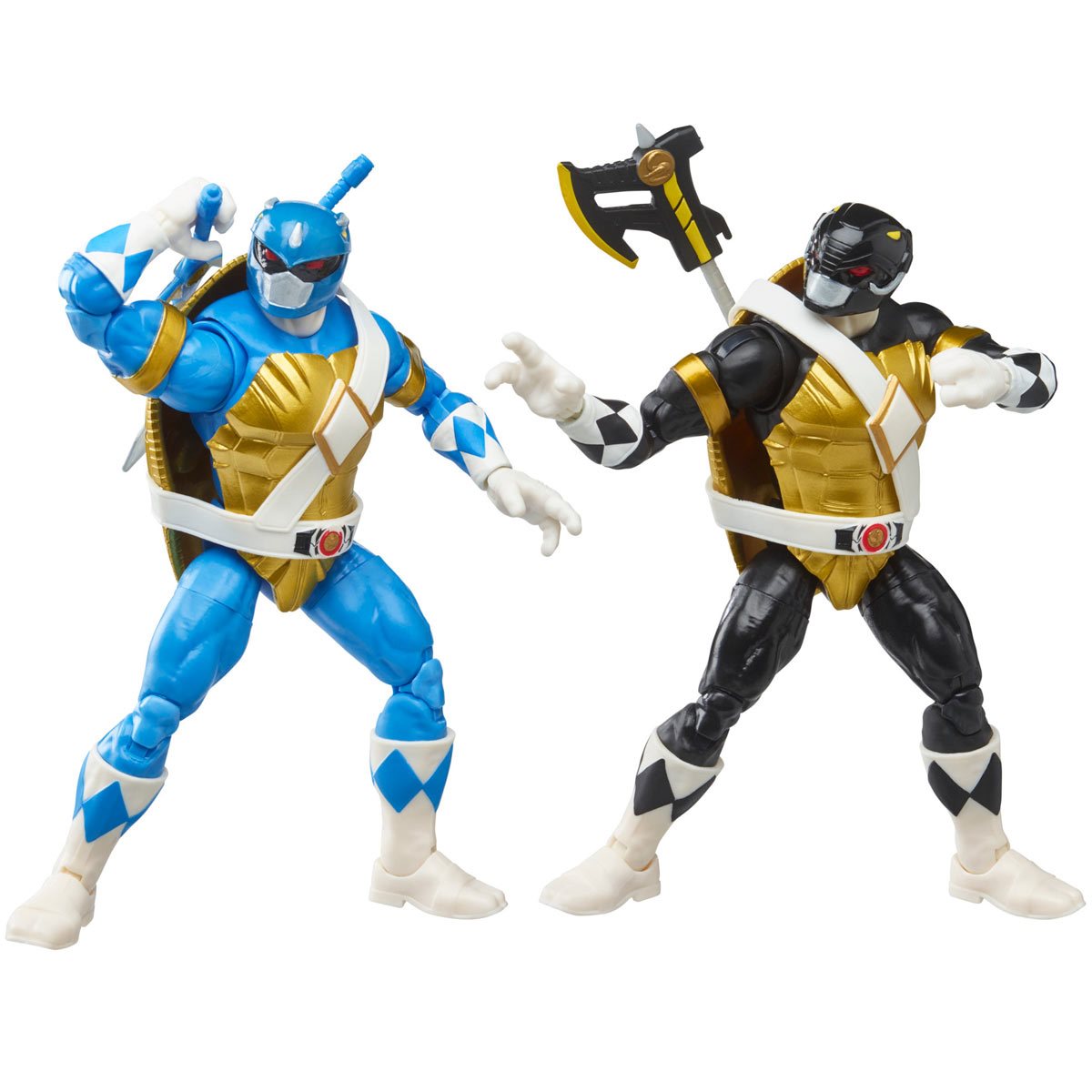 These are the new Power Rangers X T.M.N.T. action figures