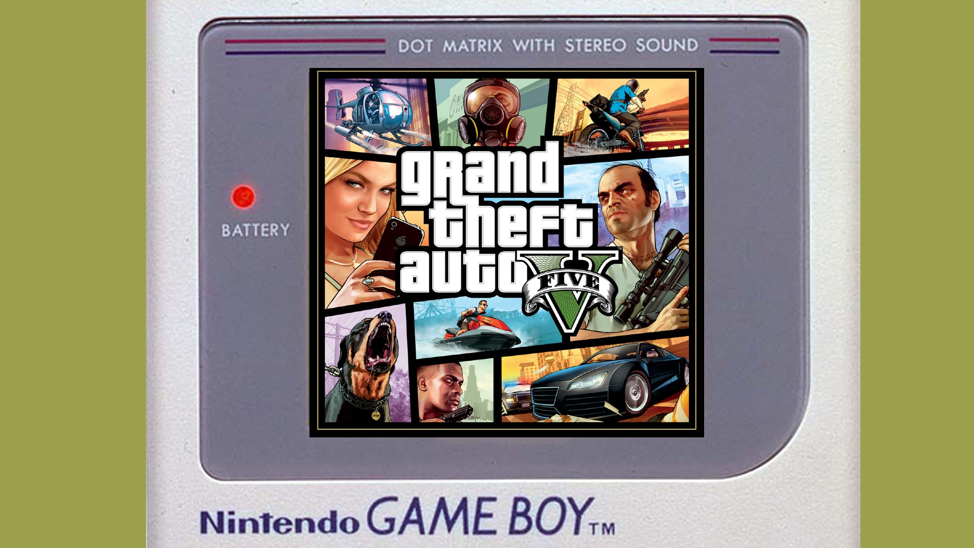GTA V in a Game Boy