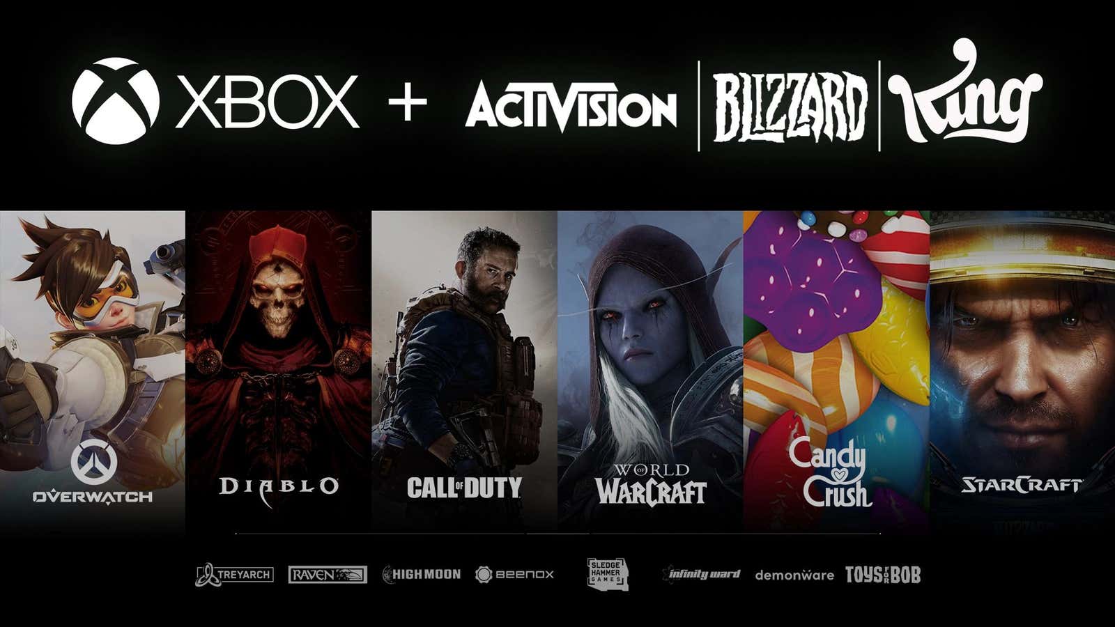 Microsoft now owns Activision-Blizzard-King and all of its franchises