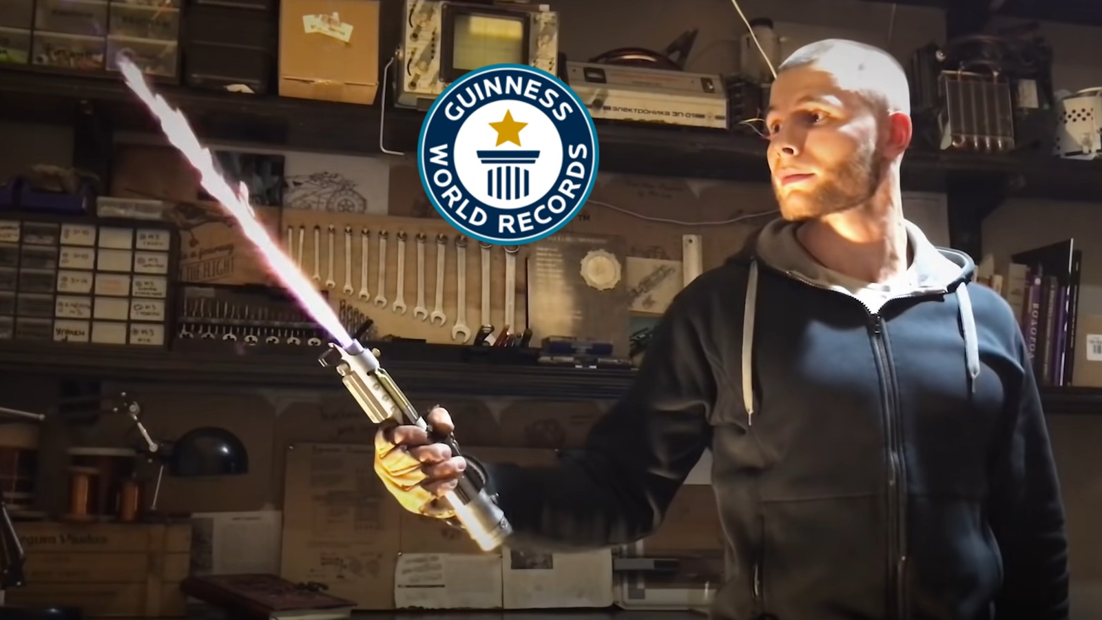 Guinness World Record for the world’s first functional lightsaber