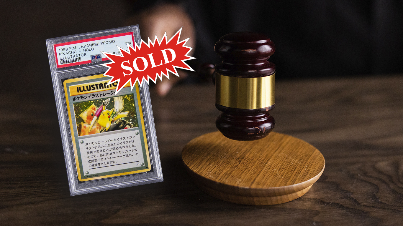 A rare Pikachu card sells for $900,000